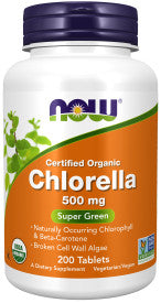 Organic Chlorella 500 mg | NOW Foods