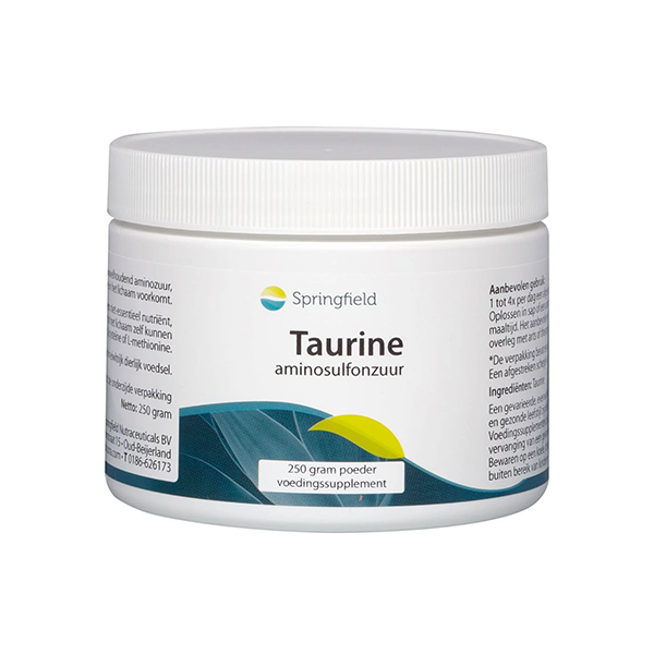 Taurine gesynthetiseerd uit cysteïne en methionine